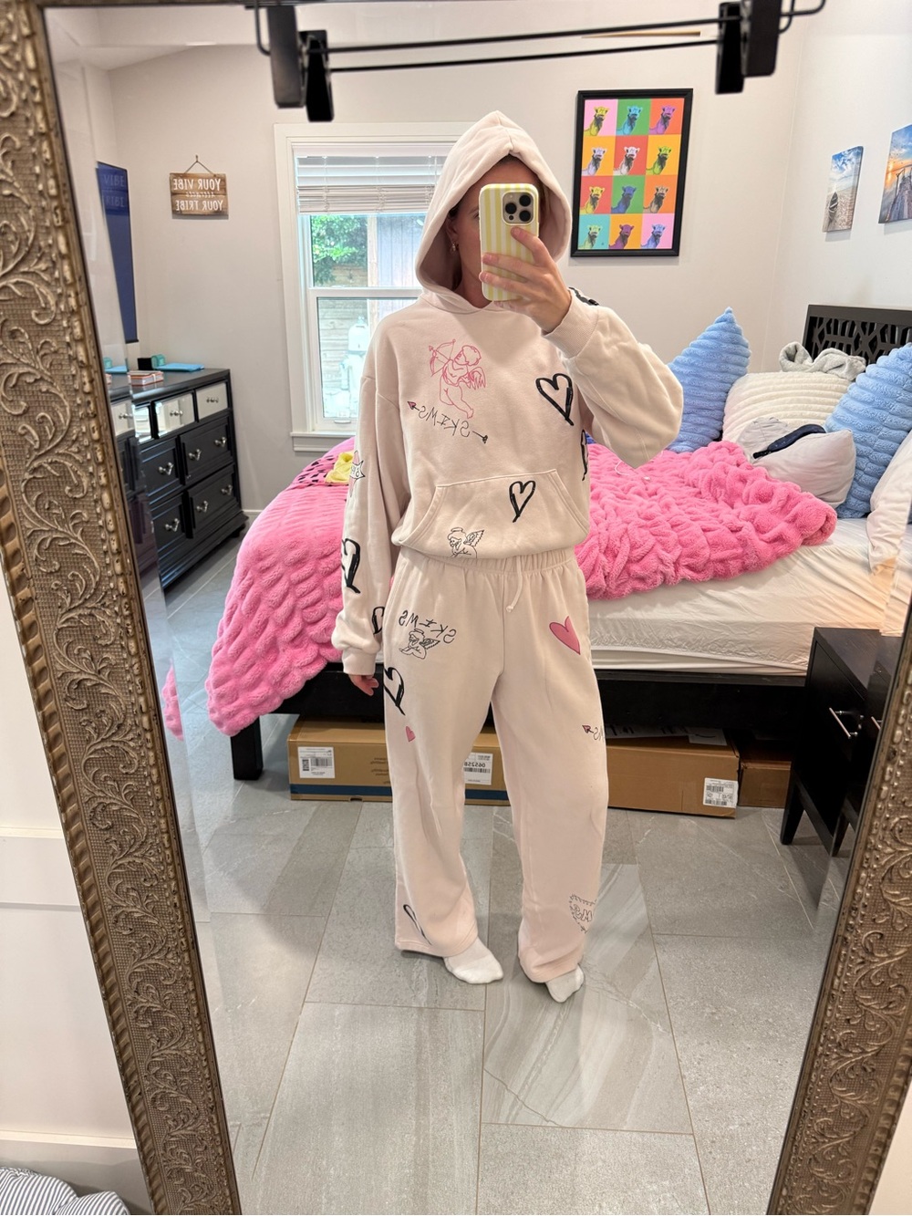 SKIMS limited edition Valentine’s matching hoodie & sweatpants set 💕🎀